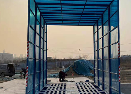 車(chē)輛沖洗機(jī)安裝案例